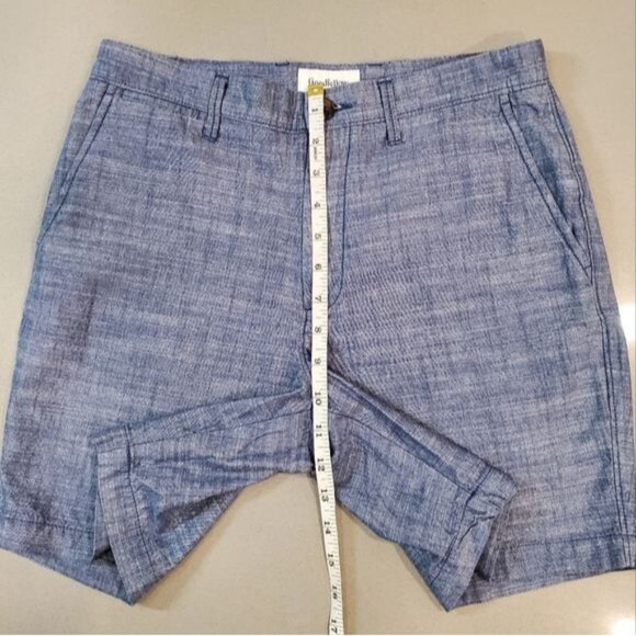 Goodiellow & Co Men's Chambray Linden Flat Front Shorts SIZE 28 - Picture 7 of 11